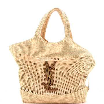 Saint Laurent Icare Shopping Tote Raffia Maxi