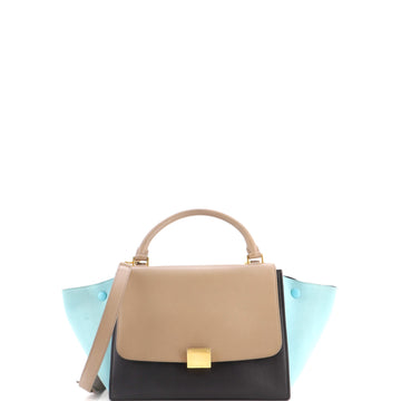 Celine Tricolor Trapeze Bag Leather Small