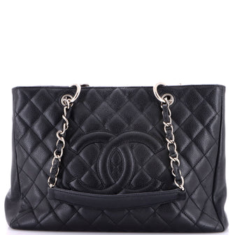 Chanel Grand Shopping Tote Quilted Caviar