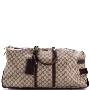 Gucci Rolling Duffle Bag GG Coated Canvas Large