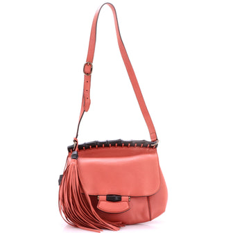 Gucci Nouveau Fringe Crossbody Bag Leather Medium