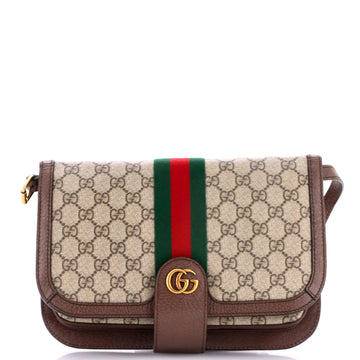 Gucci Ophidia Compartment Messenger Bag GG Coated Canvas Medium