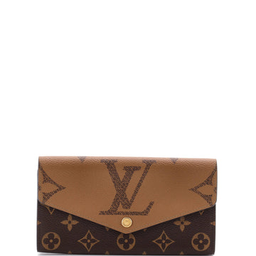 Louis Vuitton Sarah Wallet NM Reverse Monogram Giant and Monogram Canvas