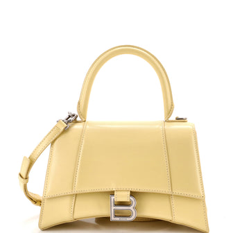 Balenciaga Hourglass Top Handle Bag Leather Small