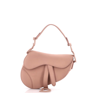 Christian Dior Ultra Matte Saddle Handbag Leather Mini