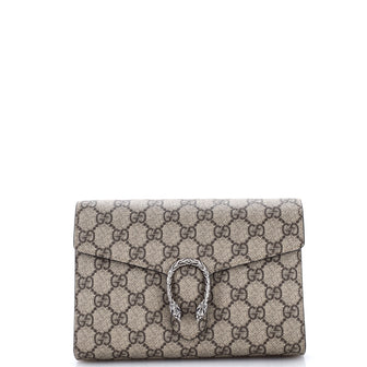 Gucci Dionysus Chain Wallet GG Coated Canvas Small