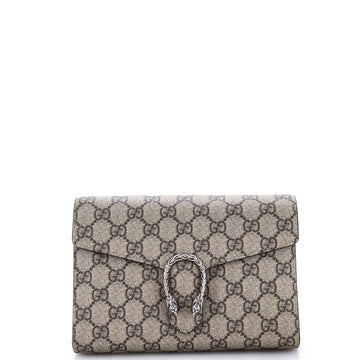 Gucci Dionysus Chain Wallet GG Coated Canvas Small