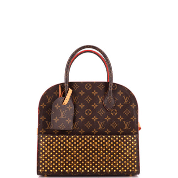 Louis Vuitton x Christian Louboutin Shopping Bag Calf Hair and Monogram Canvas