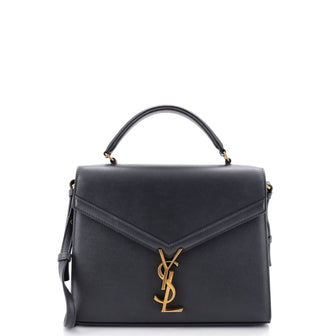 Saint Laurent Cassandra Top Handle Bag Leather Medium