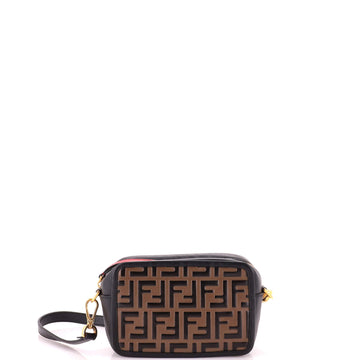 Fendi Camera Bag Zucca Embossed Leather Small