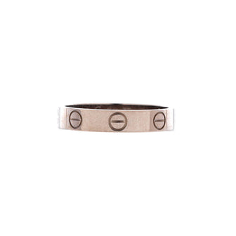 Cartier Love Wedding Band Ring 18K White Gold