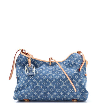 Louis Vuitton CarryAll Hobo Monogram Denim MM