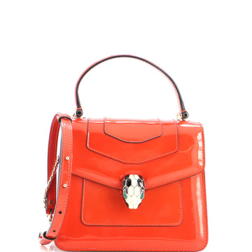 Bvlgari Serpenti Top Handle Bag Patent Small