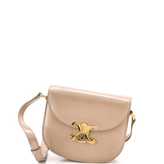 Celine Triomphe Besace Clea Flap Bag Leather