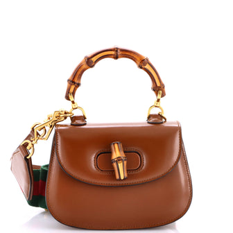 Gucci Bamboo 1947 Top Handle Bag Leather Mini