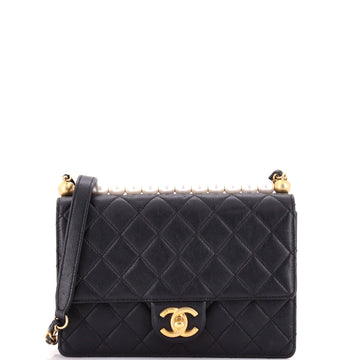 Chanel Chic Pearls Flap Bag Quilted Lambskin Small