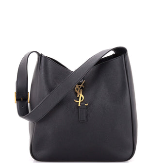 Saint Laurent Le 5 a 7 Supple Hobo Leather Small