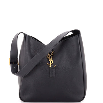 Saint Laurent Le 5 a 7 Supple Hobo Leather Small