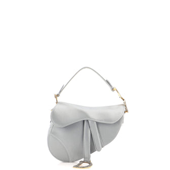 Christian Dior Saddle Handbag Satin with Crystals Mini