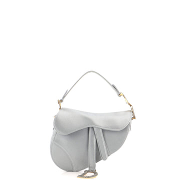 Christian Dior Saddle Handbag Satin with Crystals Mini