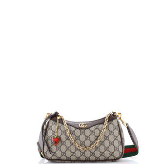 Gucci Ophidia Charm Shoulder Bag GG Coated Canvas Small