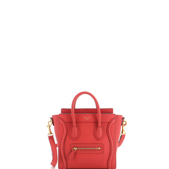Celine Luggage Bag Grainy Leather Nano