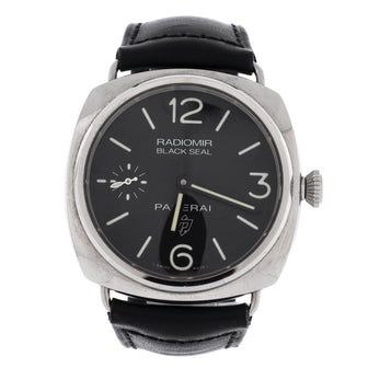 Panerai Radiomir Black Seal Manual Watch Stainless Steel and Leather 45