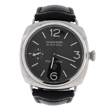 Panerai Radiomir Black Seal Manual Watch Stainless Steel and Leather 45