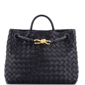 Bottega Veneta Andiamo Top Handle Bag Intrecciato Nappa Medium