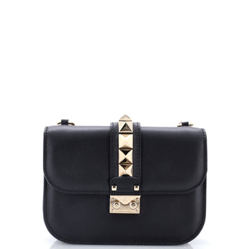 Valentino Garavani Glam Lock Shoulder Bag Leather Small