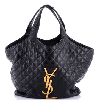 Saint Laurent Icare Shopping Tote Quilted Leather Maxi