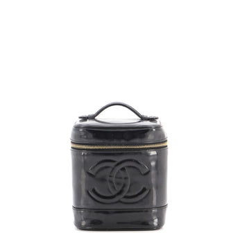 Chanel Vintage Timeless Cosmetic Case Patent Tall