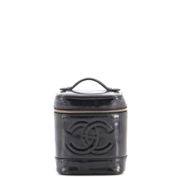 Chanel Vintage Timeless Cosmetic Case Patent Tall