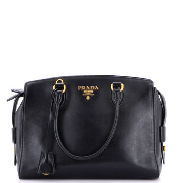 Prada Convertible Zip Around Satchel City Calfskin Medium