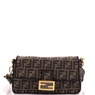 Fendi Baguette NM Bag Zucca Canvas Medium
