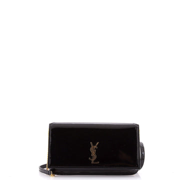 Saint Laurent Classic Monogram Phone Holder Shoulder Bag Patent