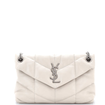 Saint Laurent Loulou Puffer Shoulder Bag Quilted Leather Small