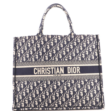 Christian Dior Book Tote Oblique Canvas Large