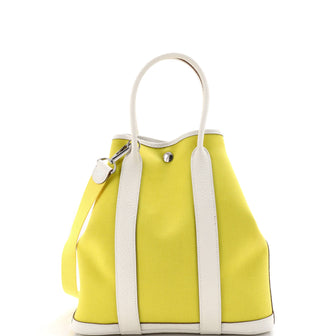 Hermes Garden File Tote Toile and Leather 28