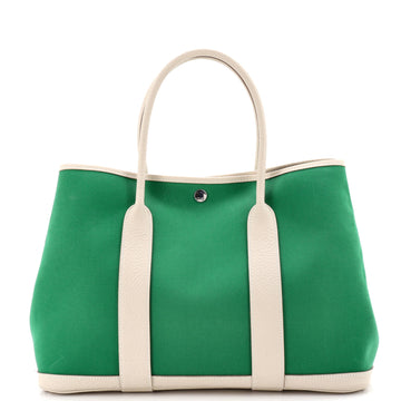 Hermes Garden Party Tote Toile and Leather 36