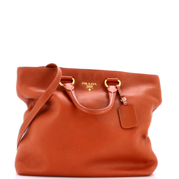 Prada Convertible Shopper Tote Vitello Daino Large