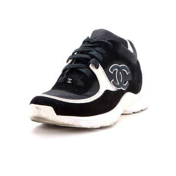Chanel Men's CC Low-Top Sneakers Suede with Leather and Fabric