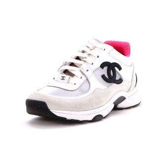 Chanel Women's CC Low-Top Sneakers Suede and Fabric