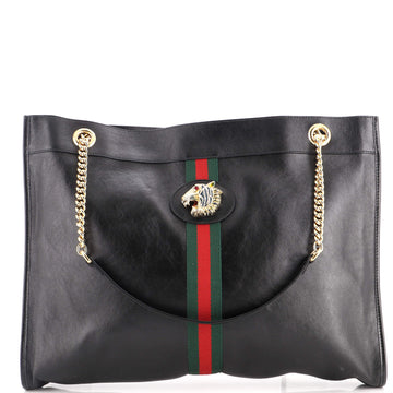 Gucci Rajah Chain Tote Leather Large