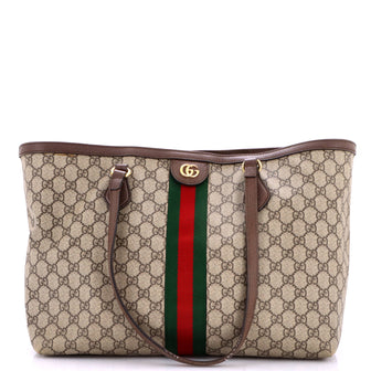 Gucci Ophidia Shopping Tote GG Coated Canvas Medium