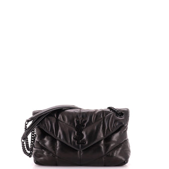 Saint Laurent Loulou Puffer Shoulder Bag Quilted Leather Small