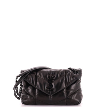 Saint Laurent Loulou Puffer Shoulder Bag Quilted Leather Small