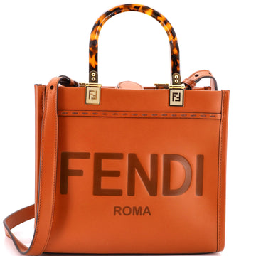 Fendi Sunshine Shopper Tote Leather Small