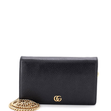 Gucci Petite GG Marmont Chain Wallet Leather Mini