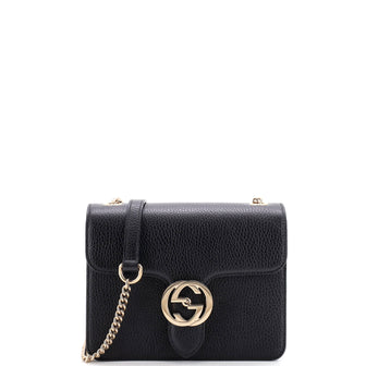 Gucci Interlocking Shoulder Bag Leather Small